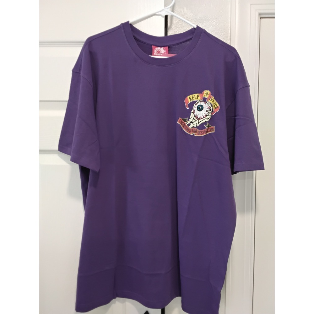 Mishka Keep Watch Engineered for Destruction Purple T-Shirt Mens XL MSK-162 NWT
